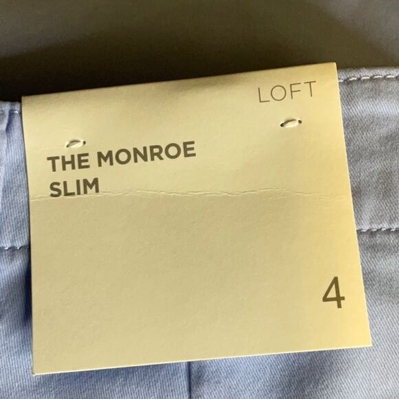 LOFT The Monroe Slim Pant Blue Size 4 - Picture 3 of 3